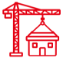 Icono de grúa de construcción